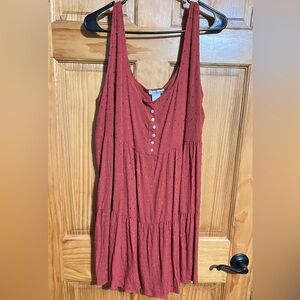 Elegant Sleeveless Red Dress